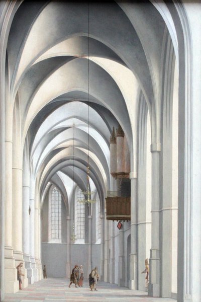 Kilátás a harlemi Sankt Bavo ambulanciára alkotó: Pieter Jansz. Saenredam