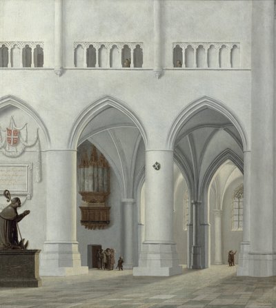 Innenraum der Kirche St. Bavo, Haarlem, 1630 von Pieter Jansz Saenredam