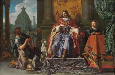 Dávid levelet ad át Uriásnak Joáb számára alkotó: Pieter Lastman