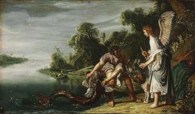 Az angyal és Tóbiás a hallal alkotó: Pieter Lastman