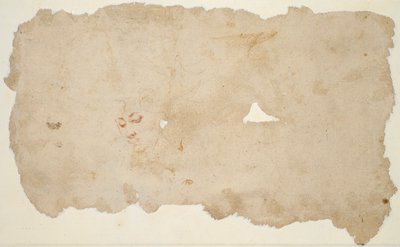 Hágár és az angyal (recto); Vázlat egy nő arcáról (fordítva) alkotó: Pieter Lastman
