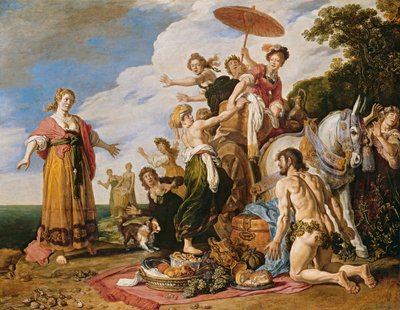 Odüsszeusz Nauszikaa előtt alkotó: Pieter Lastman