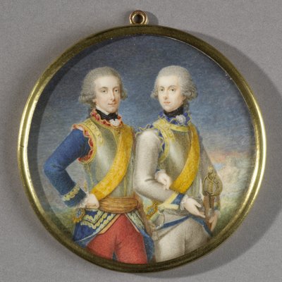 Willem Frederik (1772-1843), Orange-Nassau hercege és öccse Willem George Frederik (1774-99) alkotó: Pieter Lesage