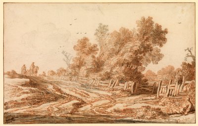 Táj utazókkal az úton, 1653 - 1657 alkotó: Pieter Molijn
