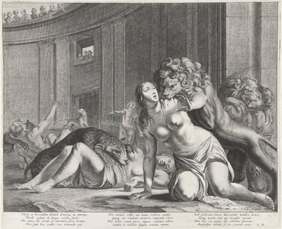 Daniel az oroszlán barlangjában alkotó: Pieter Nolpe