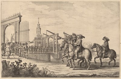 Marie de Medici belépése Amszterdamba [6/1. tábla] alkotó: Pieter Nolpe