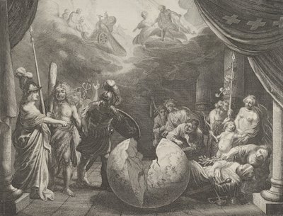 11. tábla: Allegória a franciaországi viszályról, Caspar Barlaeustól, Medicea Hospes, 1638. alkotó: Pieter Nolpe