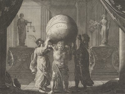 13. tábla: Allegória a franciaországi viszályról, Caspar Barlaeustól, Medicea Hospes, 1638. alkotó: Pieter Nolpe
