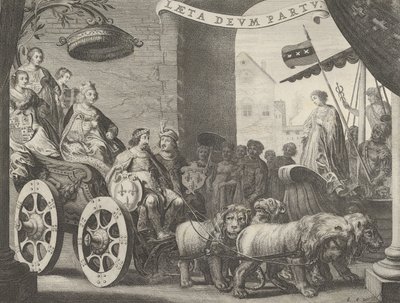 5a. tábla: Marie de Medici, mint Berecynthia, Caspar Barlaeustól, Medicea Vendég, 1638 alkotó: Pieter Nolpe
