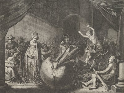 9. tábla: Allegória a franciaországi viszályról, Caspar Barlaeustól, Medicea Hospes, 1638. alkotó: Pieter Nolpe