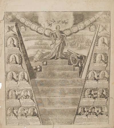Péter katonai dicsőségének apoteózisa, 1717 alkotó: Pieter Pickaert