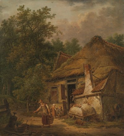 Parasztház Helvoirt közelében alkotó: Pieter Pietersz. Barbiers