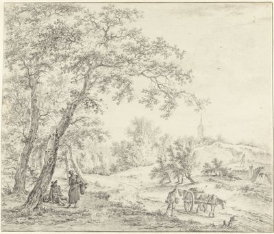 Észak-Hollandia táj (Egmond Castricum felé?) alkotó: Pieter Pietersz. Barbiers