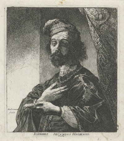 Portré van Janus Secundus alkotó: Pieter Rottermondt