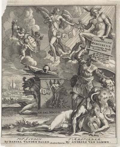 Címlap ehhez: Európai Merkúr, 14. rész, 1. rész, 1703 alkotó: Pieter Sluyter