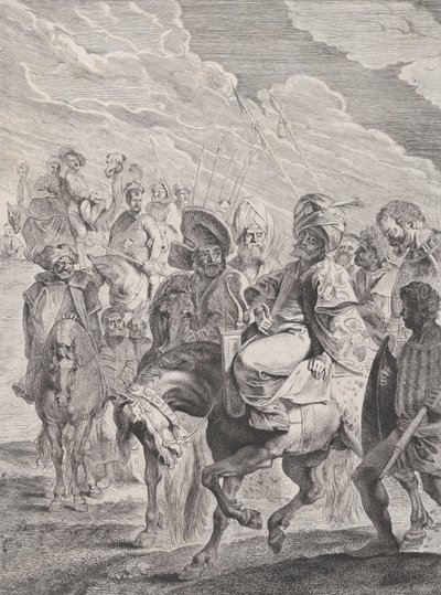 Egy török herceg lóháton, kb. 1620-25. alkotó: Pieter Soutman