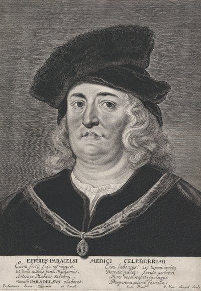 Theophrastus Paracelsus portréja, 1615-43. alkotó: Pieter Soutman