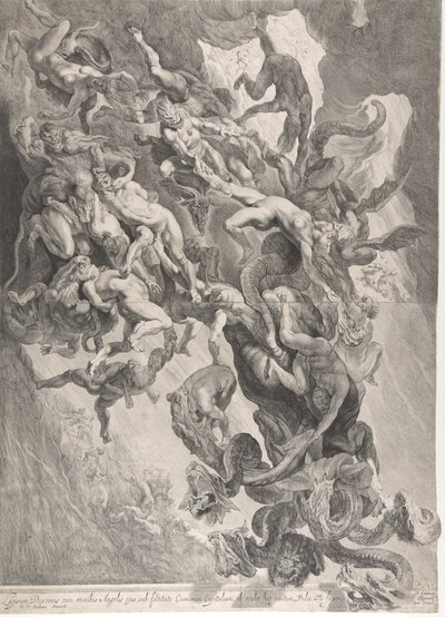 Az elkárhozottak bukása, 1642. alkotó: Pieter Soutman