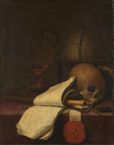Vanitas csendélet alkotó: Pieter Symonsz Potter