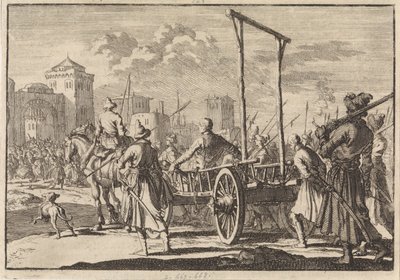 Stepan Razin és testvére, Frol megérkezése vasketrecbe Moszkvába, 1671, 1698 alkotó: Pieter Van der Aa