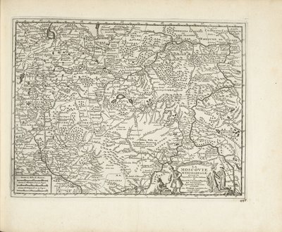 Moszkva térképe, 1726 alkotó: Pieter Van der Aa