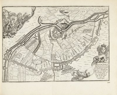 Narva ostroma és csata 1700-ban, 1726-ban alkotó: Pieter Van der Aa