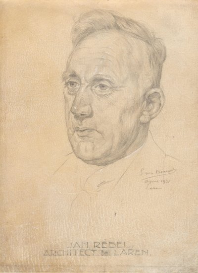 Jan Rebel építész portréja alkotó: Pieter Willem van Baarsel