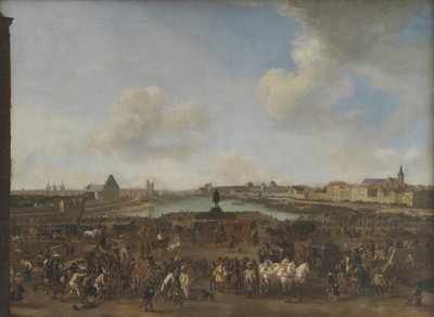Párizs kilátása a Dauphine térről alkotó: Pieter Wouwerman