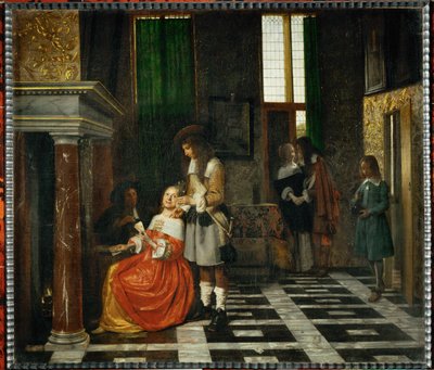 Les joueurs de cartes - A kártyajátékosok ... alkotó: Pieter de (after) Hooch