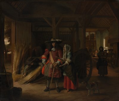 A háziasszony fizetése, kb. 1670. alkotó: Pieter de Hooch