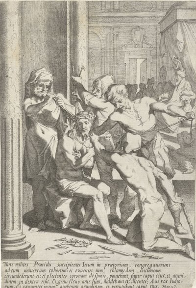 Doornenkroning van Christus Passie van Christus (sorozat címe) Passió és feltámadás (sorozat címe) alkotó: Pieter de Jode (I)