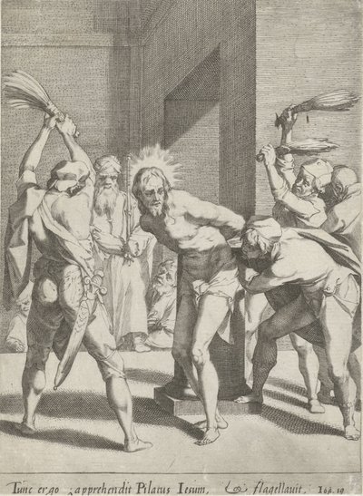 Geseling van Christus Passie van Christus (sorozat címe) Passió és feltámadás (sorozat címe) alkotó: Pieter de Jode (I)
