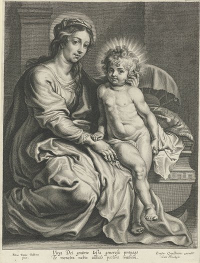 Mária Krisztus gyermekével a kiságyban alkotó: Pieter de Jode (I)