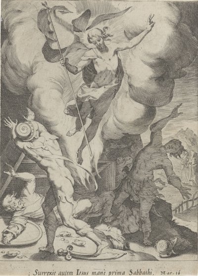 Álló van Christus Passie van Christus (sorozat címe) Passió és feltámadás (sorozat címe) alkotó: Pieter de Jode (I)