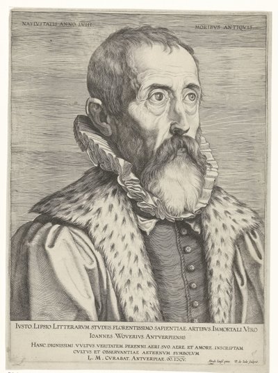 Justus Lipsius portréja alkotó: Pieter de Jode (I)