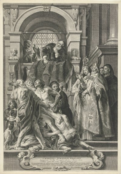 Szent Márton meggyógyít egy megszállott embert alkotó: Pieter de Jode (II)