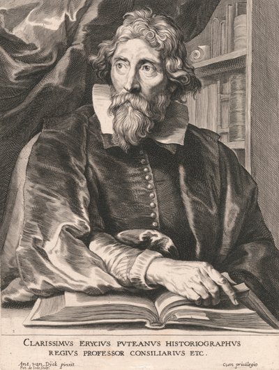 Az illusztris Erycius Putean történetíró, királyi professzor tanácsos stb. alkotó: Pieter de Jode