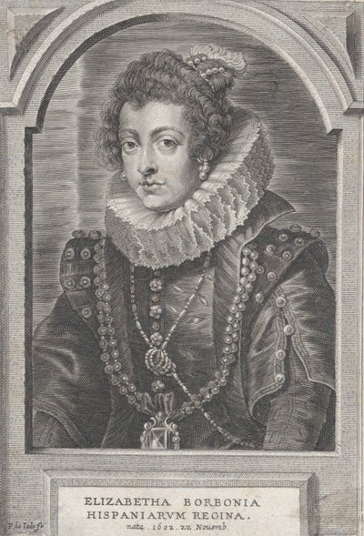Bourbon Erzsébet spanyol királynő portréja, kb. 1632-44. alkotó: Pieter de Jode II