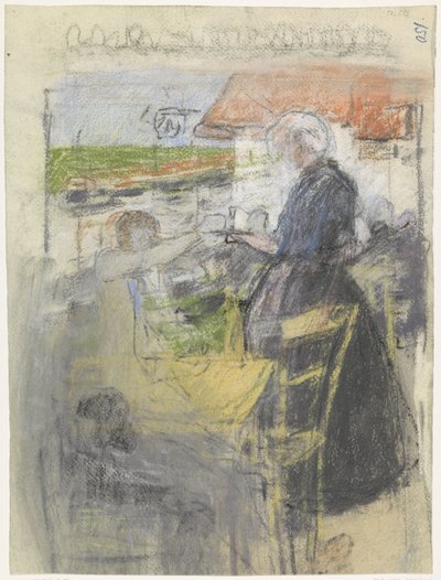 Kávézó terasz alkotó: Pieter de Josselin