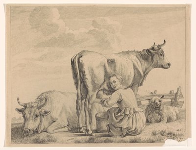 fejőlány alkotó: Pieter de Mare