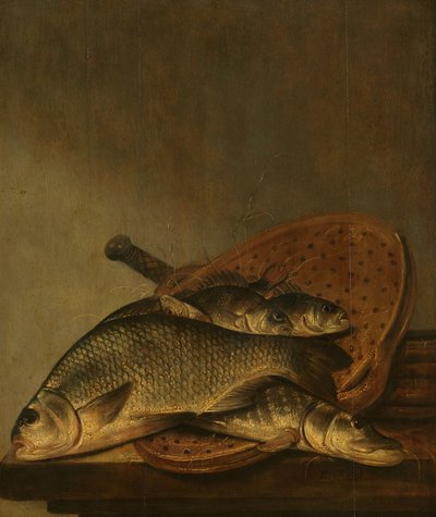 Csendélet halakkal alkotó: Pieter de Putter