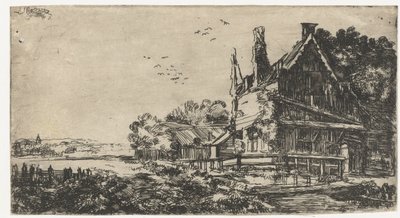 Három kéményes ház alkotó: Pieter de With (attributed to)