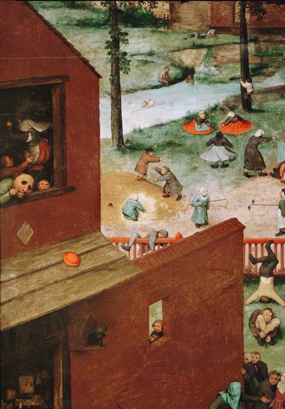 Gyermekjátékok (festmény tölgyfára) alkotó: Pieter the Elder Bruegel