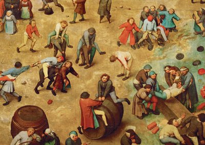Gyermekjátékok (festmény tölgyfára) alkotó: Pieter the Elder Bruegel