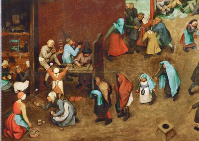 Gyermekjátékok (festmény tölgyfára) alkotó: Pieter the Elder Bruegel