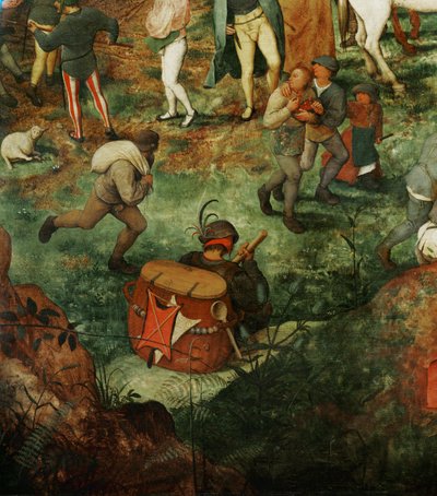 Jézus viszi a keresztet (festmény tölgyfára) alkotó: Pieter the Elder Bruegel