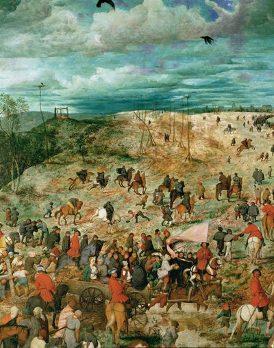 Jézus viszi a keresztet (festmény tölgyfára) alkotó: Pieter the Elder Bruegel
