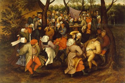 Parasztlakodalmas tánc, 1607 alkotó: Pieter Brueghel the Younger