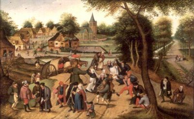 Visszatérés a Kermesse -ből (panel) alkotó: Pieter the Younger Brueghel