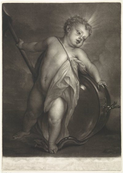 Christuskind als Salvatore előtt alkotó: Pieter van Bleeck